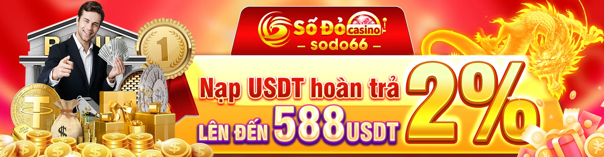 Sodo66 nạp usdt hoàn trả 588 usdt